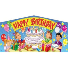 eInflatables Inflatable Bouncers Small Happy Birthday Art Panel by eInflatables 781880217497 AC-0933-S-einflatables Happy Birthday Art Panel by eInflatables SKU#AC-0933