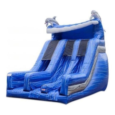 eInflatables Water Parks & Slides 18'H Aqua Rock Dual Lane Splash Down 2 (Slide Only) by eInflatables 781880298731 5204zz 18'H Dual Lane Super Splash Down (Slide Only) eInflatables SKU# 602zz