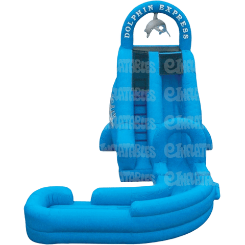 eInflatables Water Parks & Slides 18'H Dolphin Express with Landing by eInflatables 781880269748 716 18'H Dolphin Express with Landing by eInflatables SKU#716