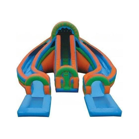eInflatables Water Parks & Slides 18'H Double Dipper Tropical with Pools by eInflatables 781880271321 743 18'H Double Dipper Tropical with Pools by eInflatables SKU# 743