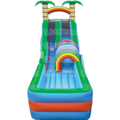 18'H Funnel Tunnel Water Slide with Landing by eInflatables