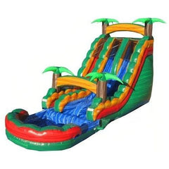 eInflatables Water Parks & Slides 18'H Moon River Double lane Slide with Pool by eInflatables 781880284468 5150 18'H Moon River Double lane Slide w/ Pool by eInflatables SKU# 5150 