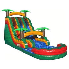 18'H Moon River Double lane Slide with Pool by eInflatables