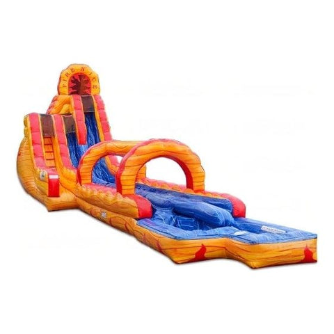 eInflatables Water Parks & Slides 20'H Fire N Ice Run N Splash Combo by eInflatables 781880208990 5192 27'H Roaring River Single Lane Run N Splash Combo by eInflatables 5006