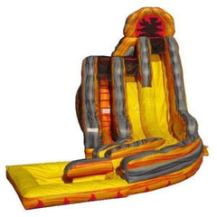 20'H Fire Rock Ice Slide with Pool by eInflatables