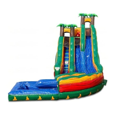 eInflatables Water Parks & Slides 20'H Tropical Ice with Curved Pool by eInflatables 781880212379 5222 20'H Tropical Ice with Curved Pool by eInflatables 5222