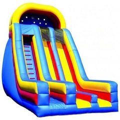 eInflatables Water Parks & Slides 22'H Dual Lane Slide with Front Exits by eInflatables 781880257219 630 22'H Dual Lane Slide with Front Exits by eInflatables SKU# 630