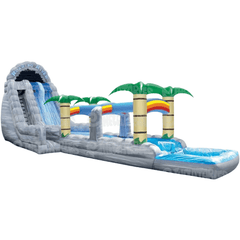 eInflatables Water Parks & Slides 22'H Roaring River 2 Lane Run N Splash Combo by eInflatables 781880284277 637 22'H Roaring River 2 Lane Run N Splash Combo by eInflatables SKU#637  
