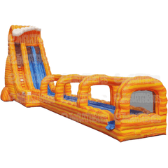 eInflatables Water Parks & Slides 27'H Fire Wave Dual Lane Run N Slide Combo by eInflatables 781880287063 5025 27'H Fire Wave Dual Lane Run N Slide Combo by eInflatables SKU#5025
