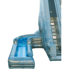 27'H Hurricane Slide with Landing by eInflatables