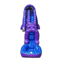 27'H Purple River Single Lane Run N Splash Combo by eInflatables