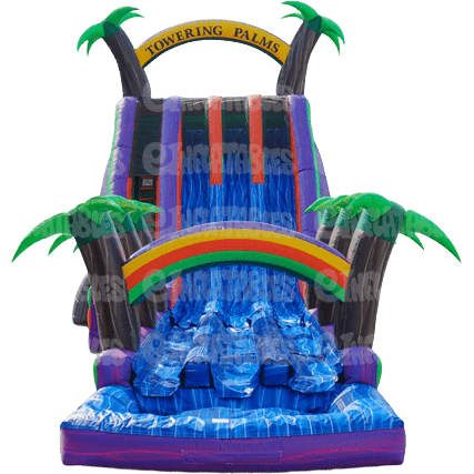 eInflatables Water Parks & Slides 28'H Towering Palms 3 Lane RNSCombo by eInflatables 781880268307 5000 28'H Towering Palms 3 Lane RNSCombo by eInflatables SKU# 5000