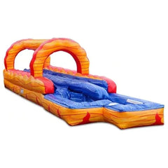 eInflatables Water Parks & Slides 8'H Fire N Ice Run N Splash by eInflatables 10'H Ruby Run N Splash 2 Lane Slide by eInflatables SKU# 5168