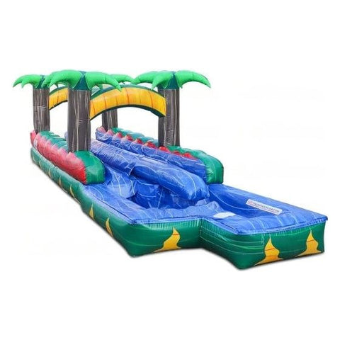 eInflatables Water Parks & Slides 8'H Tropical Ice Run N Splash by eInflatables 20'H Tropical Ice with Curved Pool by eInflatables 5222