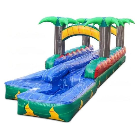 eInflatables Water Parks & Slides 8'H Tropical Ice Run N Splash by eInflatables 20'H Tropical Ice with Curved Pool by eInflatables 5222