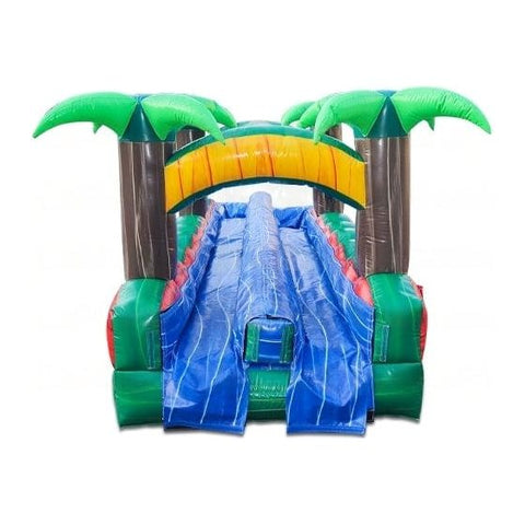 eInflatables Water Parks & Slides 8'H Tropical Ice Run N Splash by eInflatables 20'H Tropical Ice with Curved Pool by eInflatables 5222