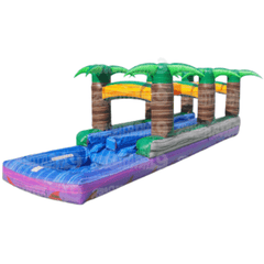 eInflatables Water Parks & Slides 9'H Caribbean Blast 2 Lane Run n Splash by eInflatables 781880269311 5055 9'H Caribbean Blast 2 Lane Run n Splash by eInflatables SKU# 5055
