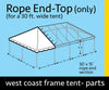 Image of 30' x 15' Rope End Extender West Coast Frame Tent Top Only