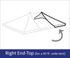Image of 40' x 20' Grommet End Extender Pole Tent Top Only