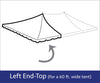 Image of 60' x 30' Rope End Extender Pole Tent Top Only