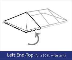 30' x 15' Rope End Extender West Coast Frame Tent Top Only