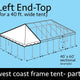 40' x 20' Rope End Extender West Coast Frame Top Only