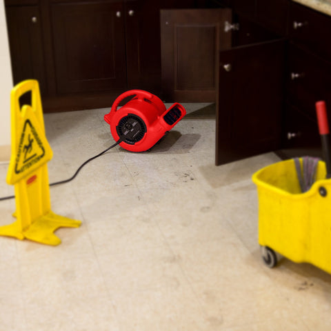 B-Air VP-25 ¼ HP Commercial Air Mover & Blower Fan: red