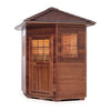 Image of Enlighten Infrared Saunas Saunas 3 Person Corner MoonLight Canadian Cedar Sauna by Enlighten Infrared Saunas