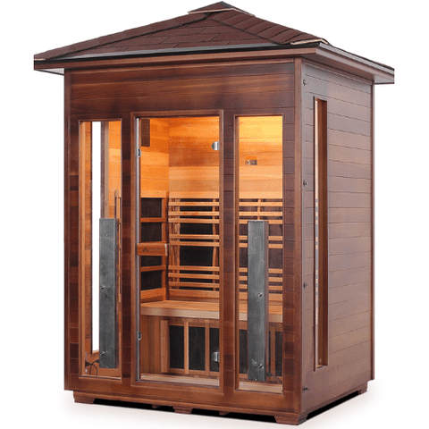 Enlighten Infrared Saunas Saunas 3 Person Diamond Canadian Cedar Sauna by Enlighten Infrared Saunas