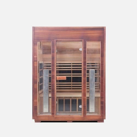 Enlighten Infrared Saunas Saunas 3 Person Rustic Canadian Cedar Sauna by Enlighten Infrared Saunas