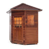 Image of Enlighten Infrared Saunas Saunas 4 Person Corner Sierra Canadian Cedar Sauna by Enlighten Infrared Saunas 4 Person Corner Sierra Canadian Cedar Sauna Enlighten Infrared Saunas