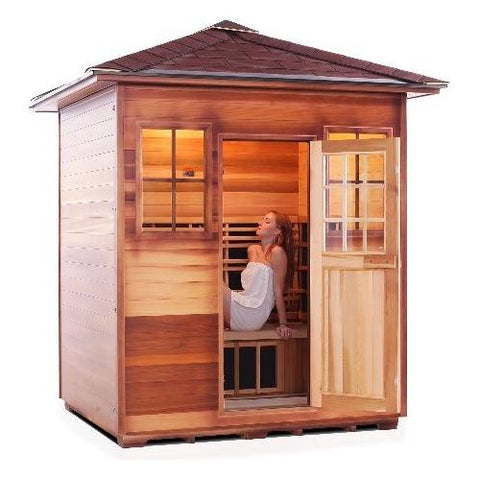 Enlighten Infrared Saunas Saunas 4 Person Sapphire Canadian Cedar Sauna by Enlighten Infrared Saunas