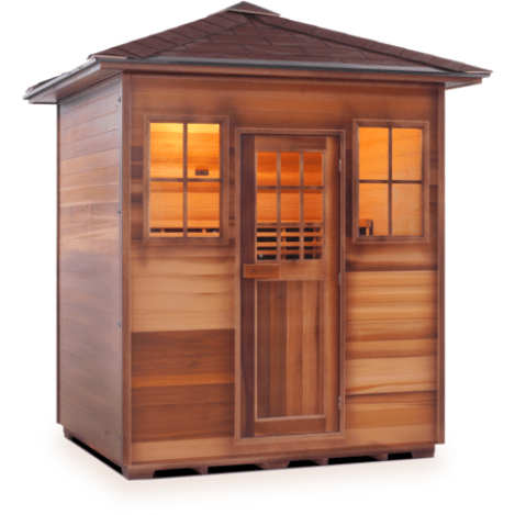 Enlighten Infrared Saunas Saunas 4 Person Sierra Canadian Cedar Sauna by Enlighten Infrared Saunas