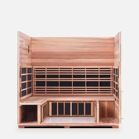 Enlighten Infrared Saunas Saunas 5 Person Rustic Canadian Cedar Sauna by Enlighten Infrared Saunas