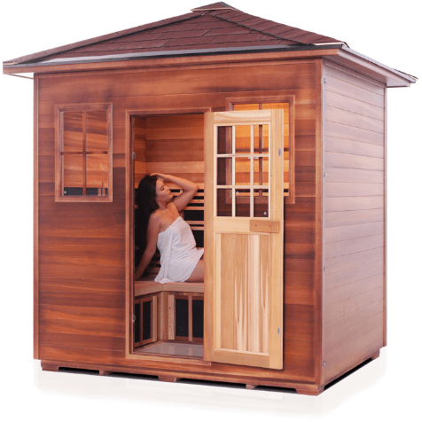 Enlighten Infrared Saunas Saunas 5 Person Sapphire Canadian Cedar Sauna by Enlighten Infrared Saunas