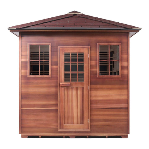 Enlighten Infrared Saunas Saunas 8 Person Sierra Canadian Cedar Sauna by Enlighten Infrared Saunas