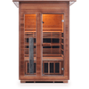 Image of Enlighten Infrared Saunas Saunas Indoor 2 Person Rustic Canadian Cedar Sauna by Enlighten Infrared Saunas 693614812710 I-17376