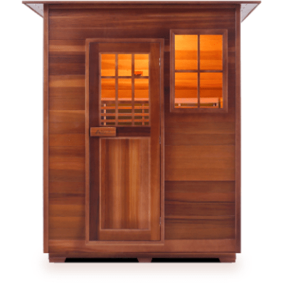 Enlighten Infrared Saunas Saunas Indoor 3 Person MoonLight Canadian Cedar Sauna by Enlighten Infrared Saunas 693614812628 TI-16377