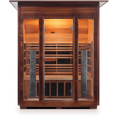 Enlighten Infrared Saunas Saunas Indoor 3 Person Rustic Canadian Cedar Sauna by Enlighten Infrared Saunas 693614812734 I-17377