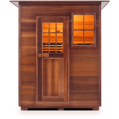 Enlighten Infrared Saunas Saunas Indoor 3 Person Sierra Canadian Cedar Sauna by Enlighten Infrared Saunas 693614812628 I-16377