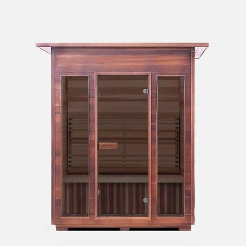 Enlighten Infrared Saunas Saunas Indoor 3 Person SunRise Canadian Cedar Sauna by Enlighten Infrared Saunas 693614812734 TI-17377