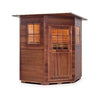 Image of Enlighten Infrared Saunas Saunas Indoor 4 Person Corner Sierra Canadian Cedar Sauna by Enlighten Infrared Saunas 693614812642 I-16379 4 Person Corner Sierra Canadian Cedar Sauna Enlighten Infrared Saunas