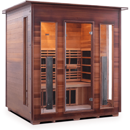 Enlighten Infrared Saunas Saunas Indoor 4 Person Diamond Canadian Cedar Sauna by Enlighten Infrared Saunas 693614812741 HI-17378