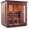 Image of Enlighten Infrared Saunas Saunas Indoor 4 Person Diamond Canadian Cedar Sauna by Enlighten Infrared Saunas 693614812741 HI-17378