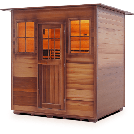 Enlighten Infrared Saunas Saunas Indoor 4 Person Sapphire Canadian Cedar Sauna by Enlighten Infrared Saunas 693614812635 HI-16378