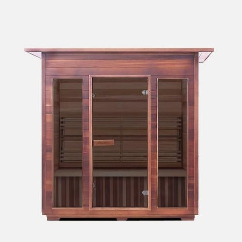 Enlighten Infrared Saunas Saunas Indoor 4 Person SunRise Canadian Cedar Sauna by Enlighten Infrared Saunas 693614812741 TI-17378