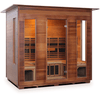 Image of Enlighten Infrared Saunas Saunas Indoor 5 Person Diamond Canadian Cedar Sauna by Enlighten Infrared Saunas 693614812758 HI-19378