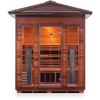 Image of Enlighten Infrared Saunas Saunas Outdoor Peak 4 Person Diamond Canadian Cedar Sauna by Enlighten Infrared Saunas 693614812741 H-17378