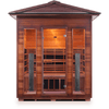 Image of Enlighten Infrared Saunas Saunas Outdoor Peak 4 Person Rustic Canadian Cedar Sauna by Enlighten Infrared Saunas 693614812741 17378