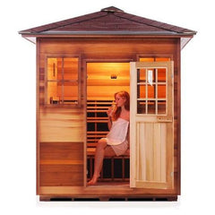 Enlighten Infrared Saunas Saunas Outdoor Peak 4 Person Sierra Canadian Cedar Sauna by Enlighten Infrared Saunas 693614812635 16378